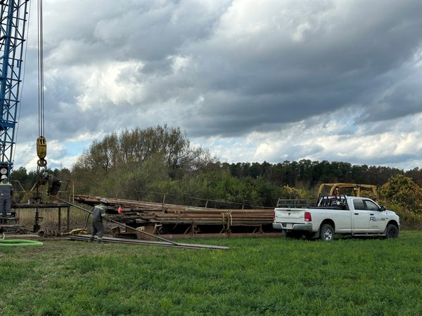 Zefiro removing pipes from abandoned oil well site NY State Oct 2023